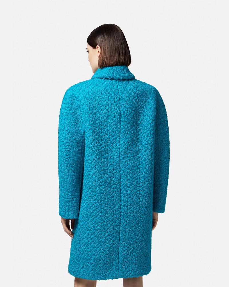 Rounded Wool Bouclé Coat 4