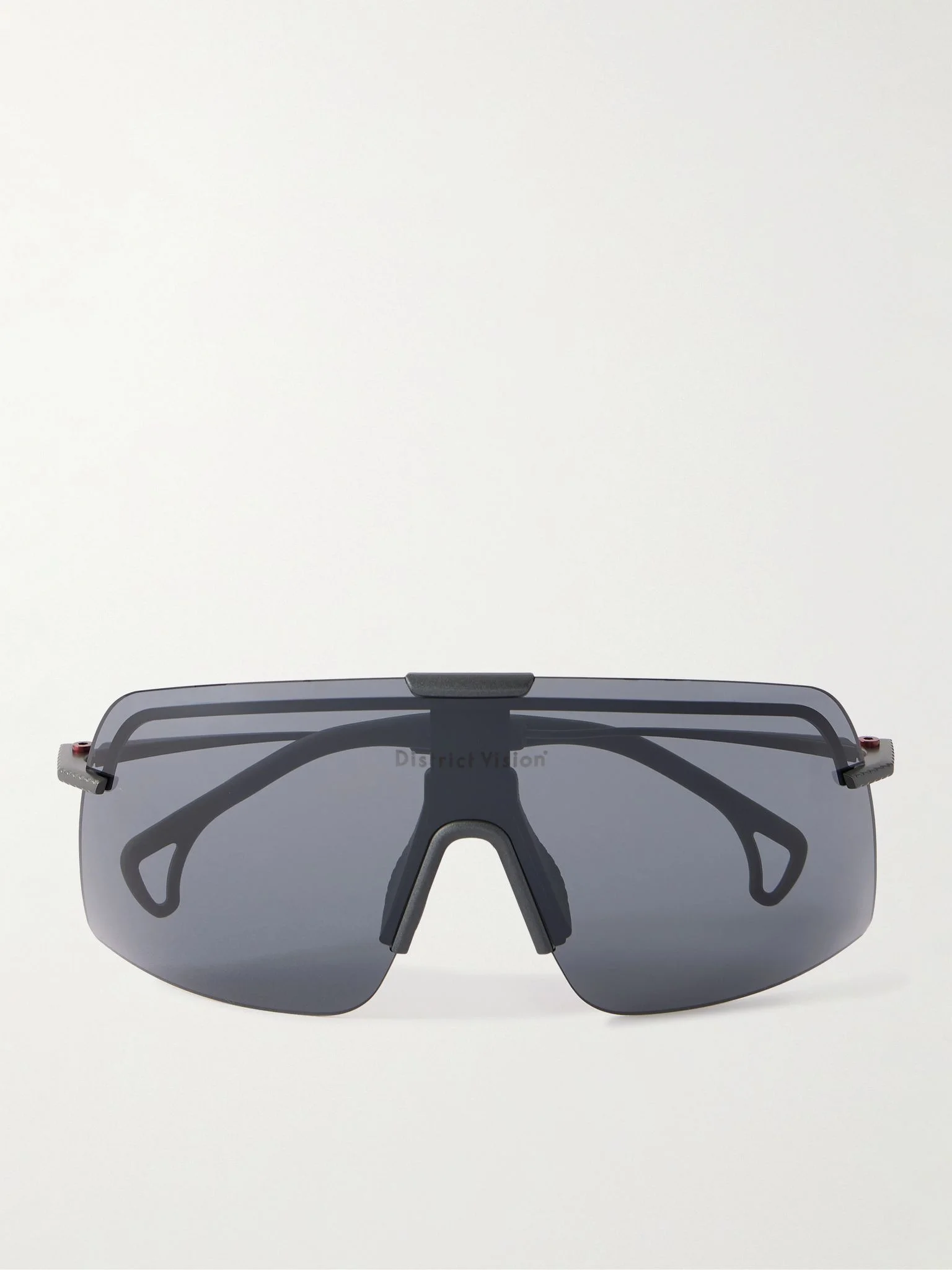 Yusuke Alpine Blade Shield Aviator-Style Titanium Sunglasses Dark gray - 1