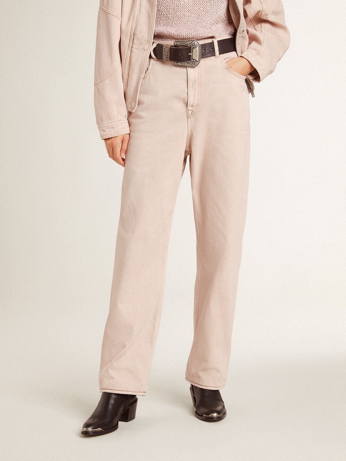 Women's pink jeans - 2
