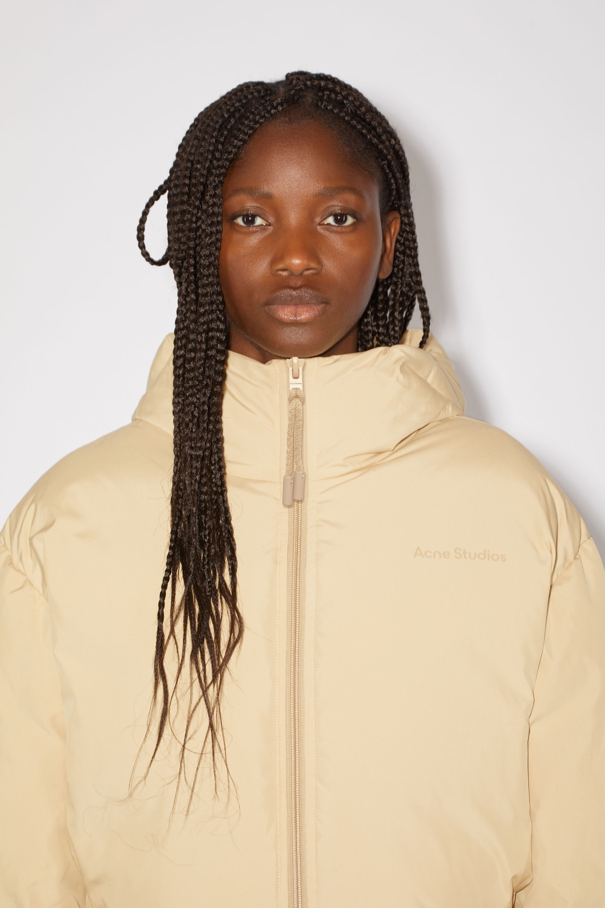 Hooded bomber jacket - Sand beige - 5