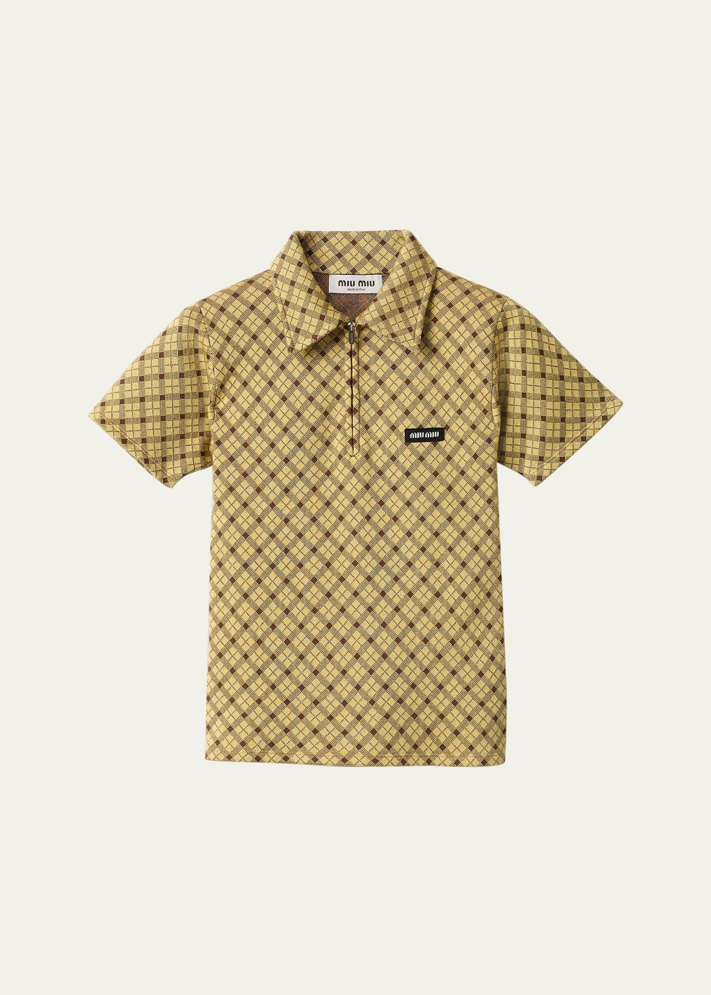 Short Sleeve Polo Top - 1