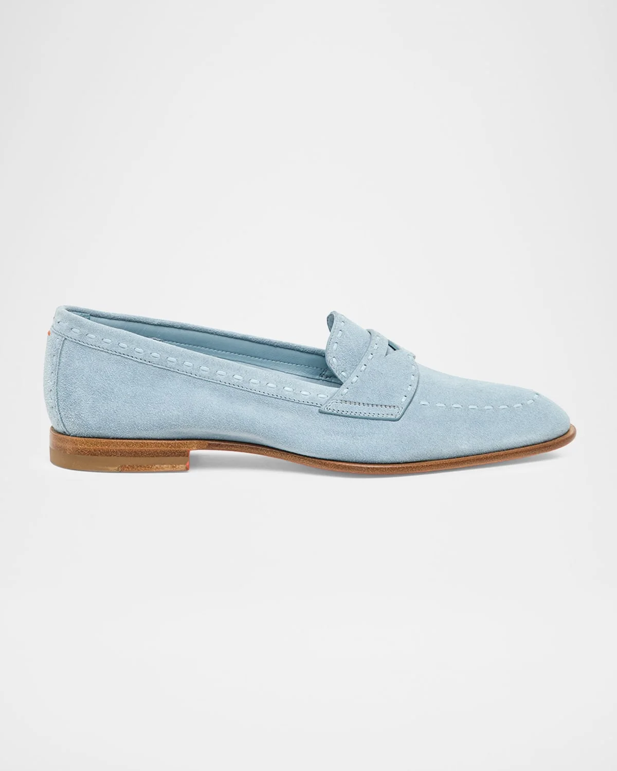 Suede Penny Loafers - 1