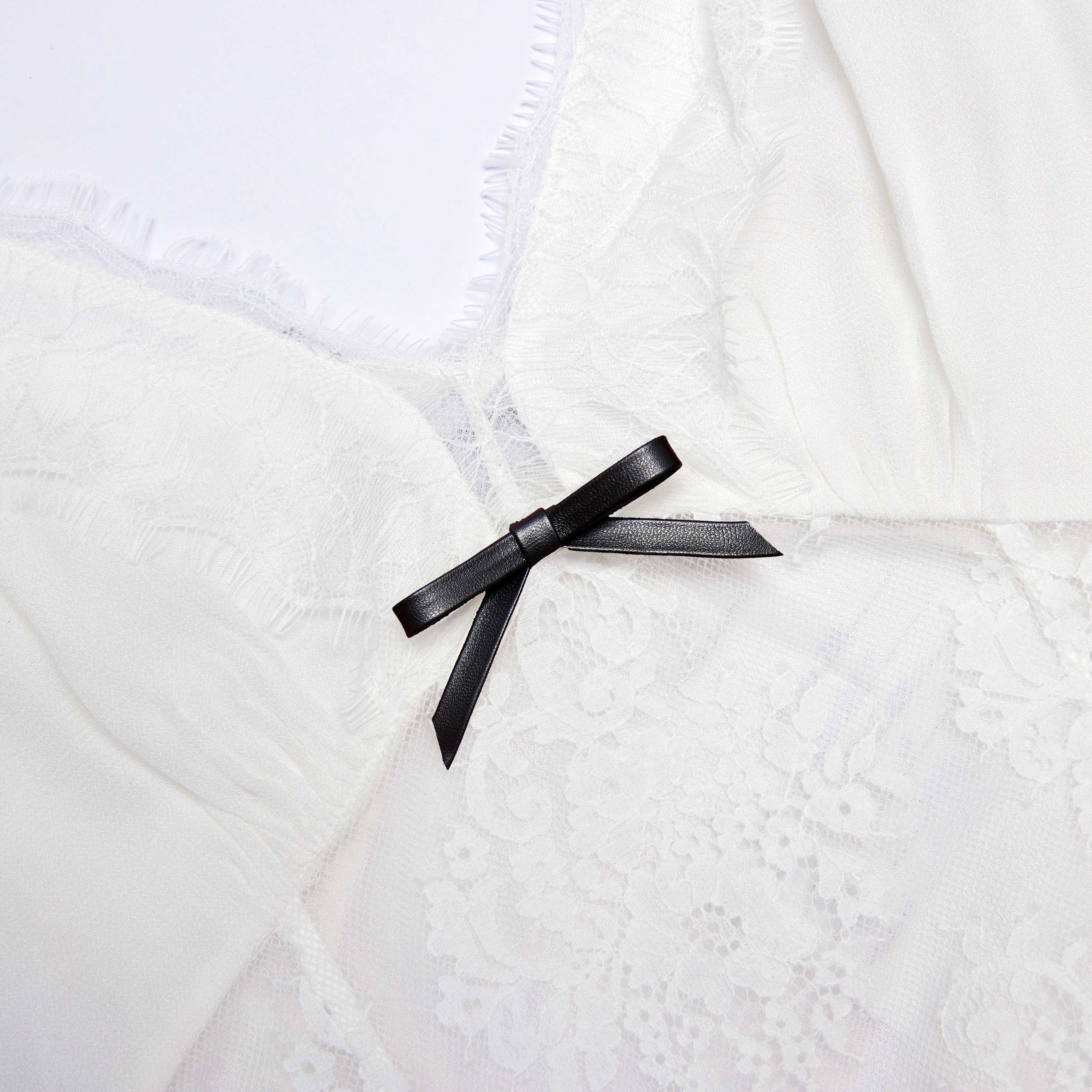 White Strappy Floral Lace Maxi Dress - 5