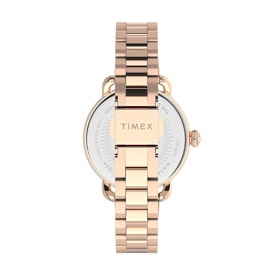 Timex - Timex Quartz White Dial Ladies Watch TW2U14000 - 3