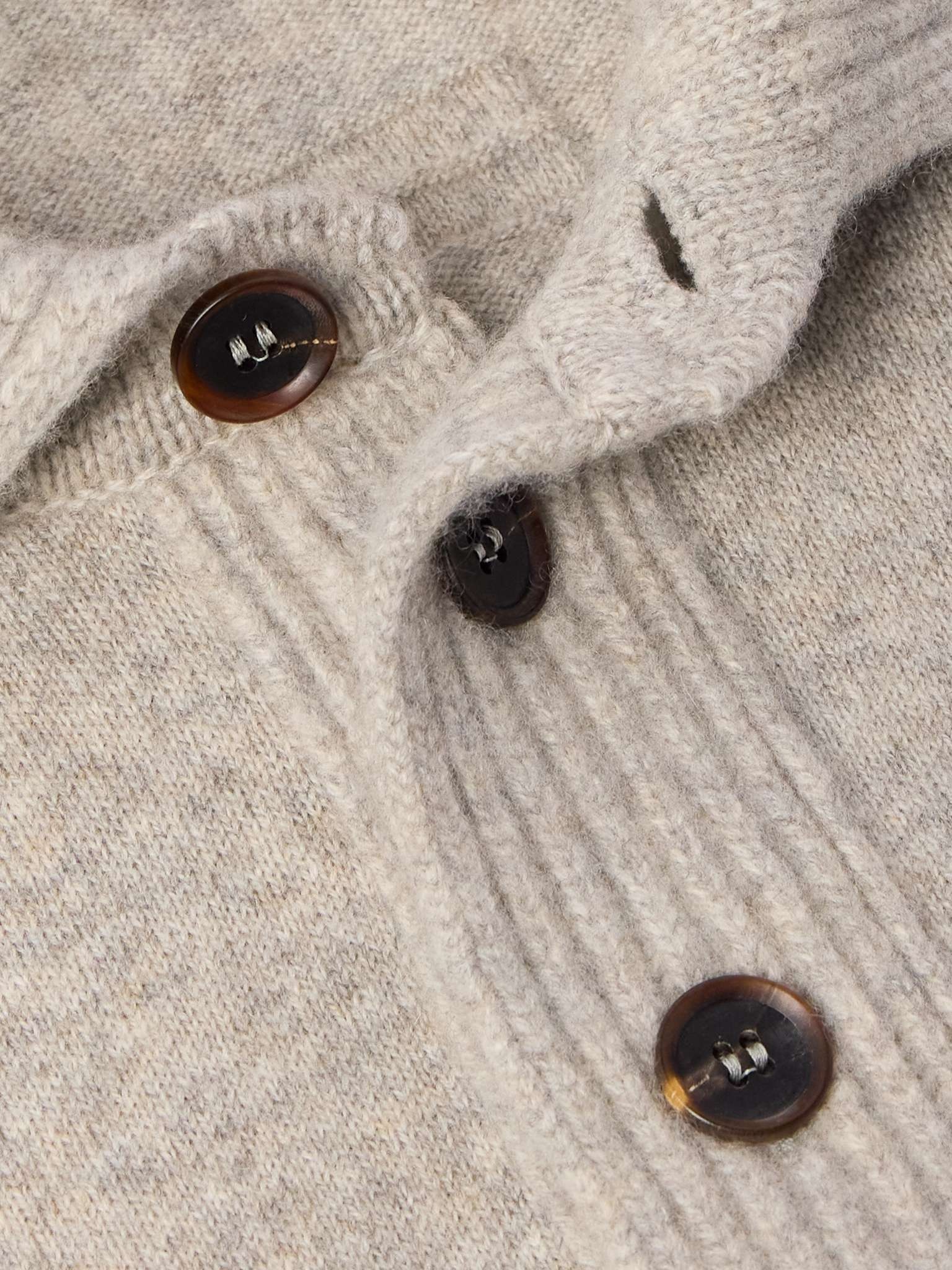 Slim-Fit Wool and Cashmere-Blend Polo Shirt - 5