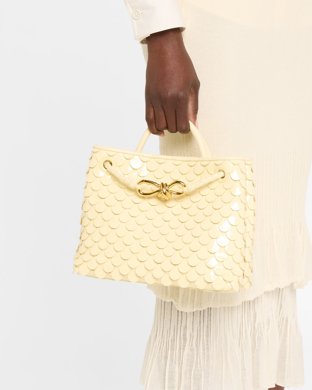 Andiamo Small Fish Scale Top-Handle Bag - 2
