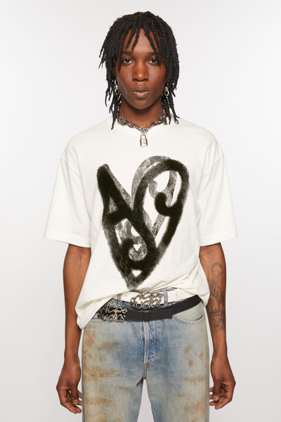 Acne Studios Printed t-shirt - Optic White outlook