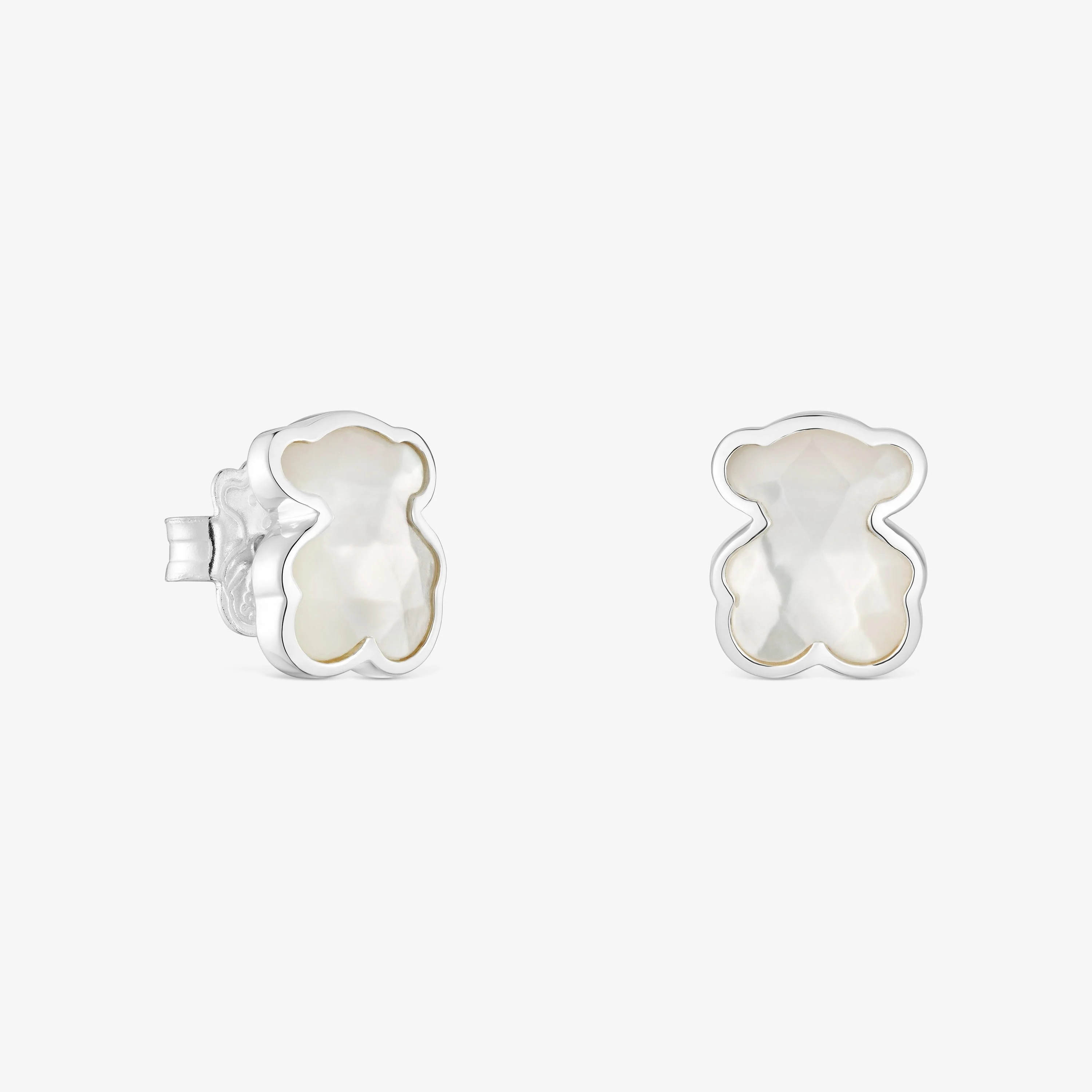 10 mm silver and mother-of-pearl bear Earrings TOUS Icon Color - 1