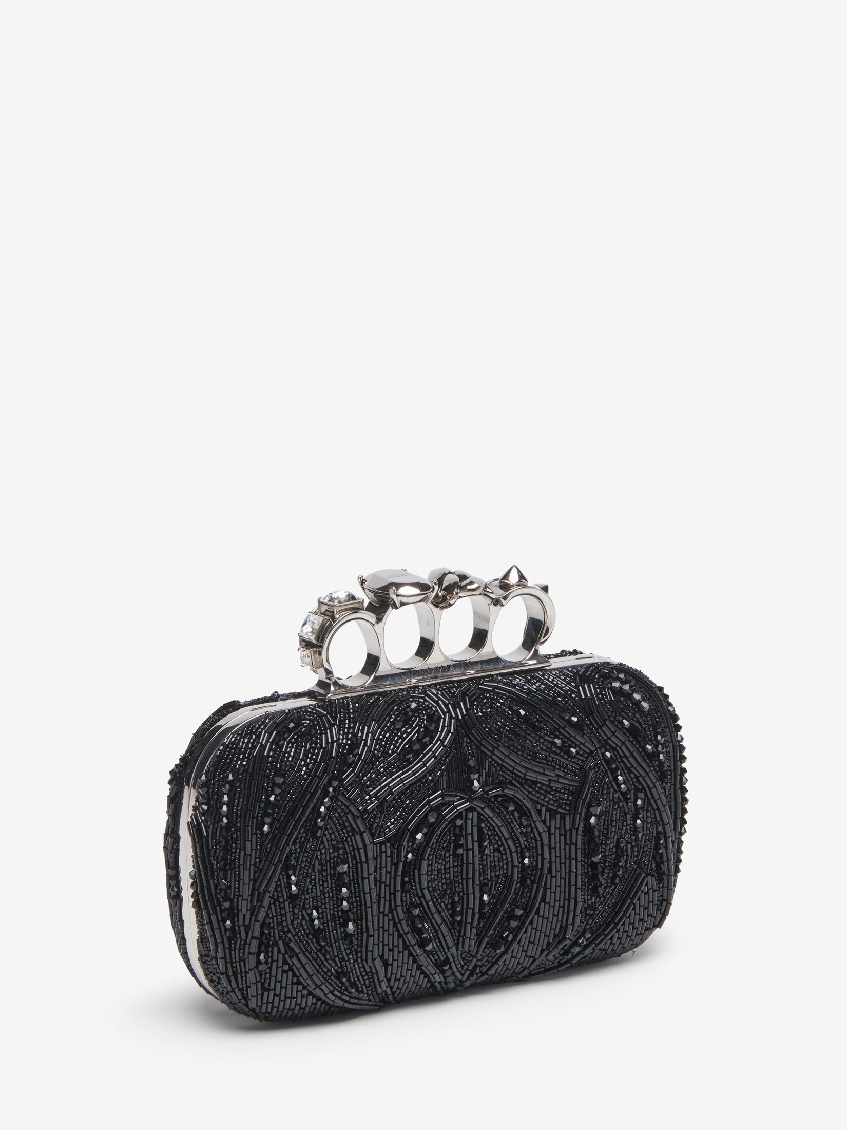 Women's Knuckle Clutch in Black - 2