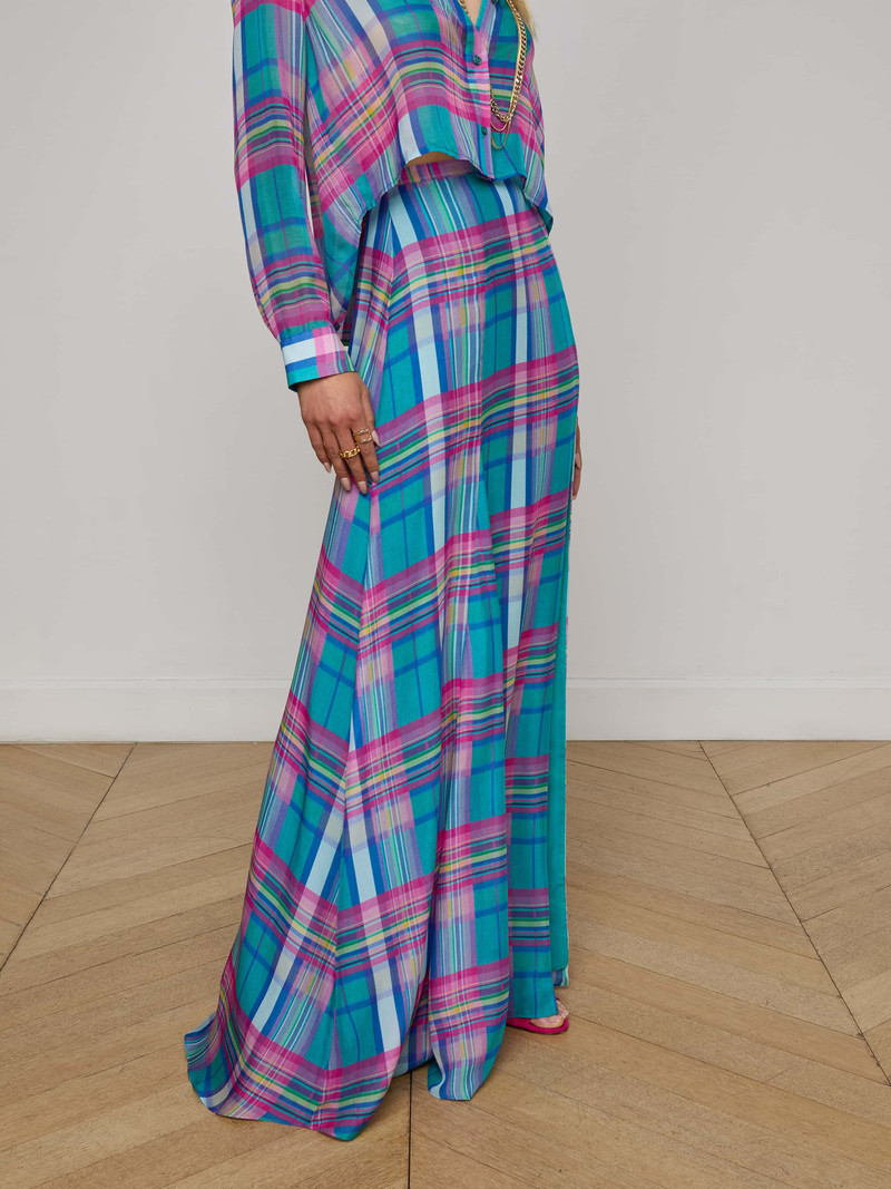 Patricia Plaid Maxi Skirt 3