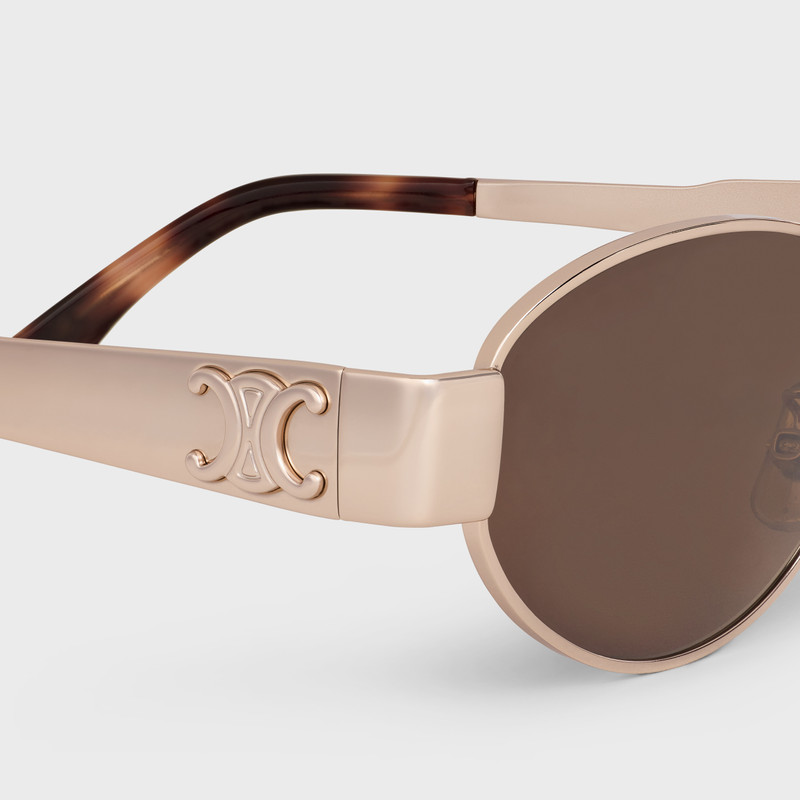 CELINE Triomphe Metal 01 Sunglasses in Metal outlook
