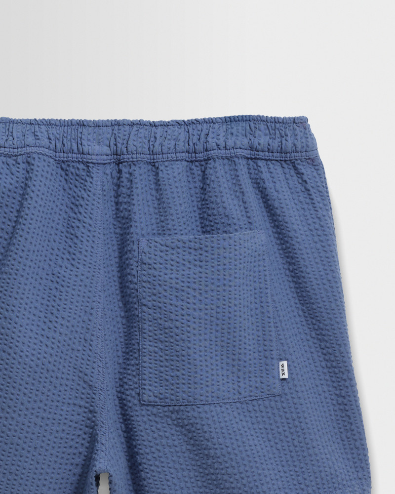 Mescal - Blue Cotton Seersucker Shorts 8
