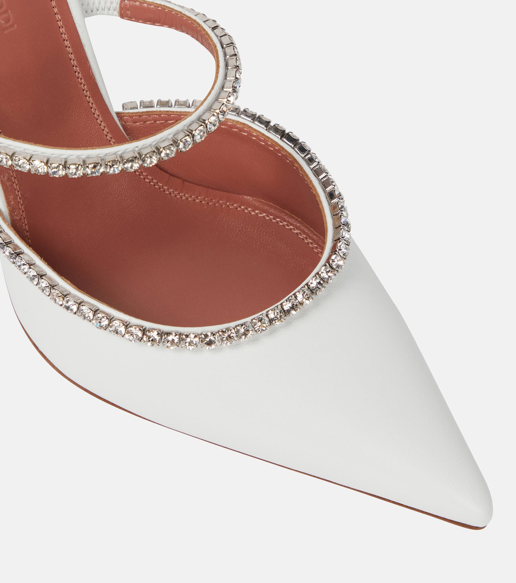 Gilda embellished leather mules - 6