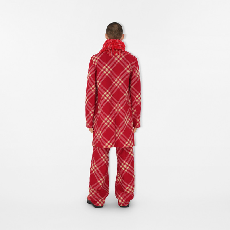 Mid-length Check Car Coat 4