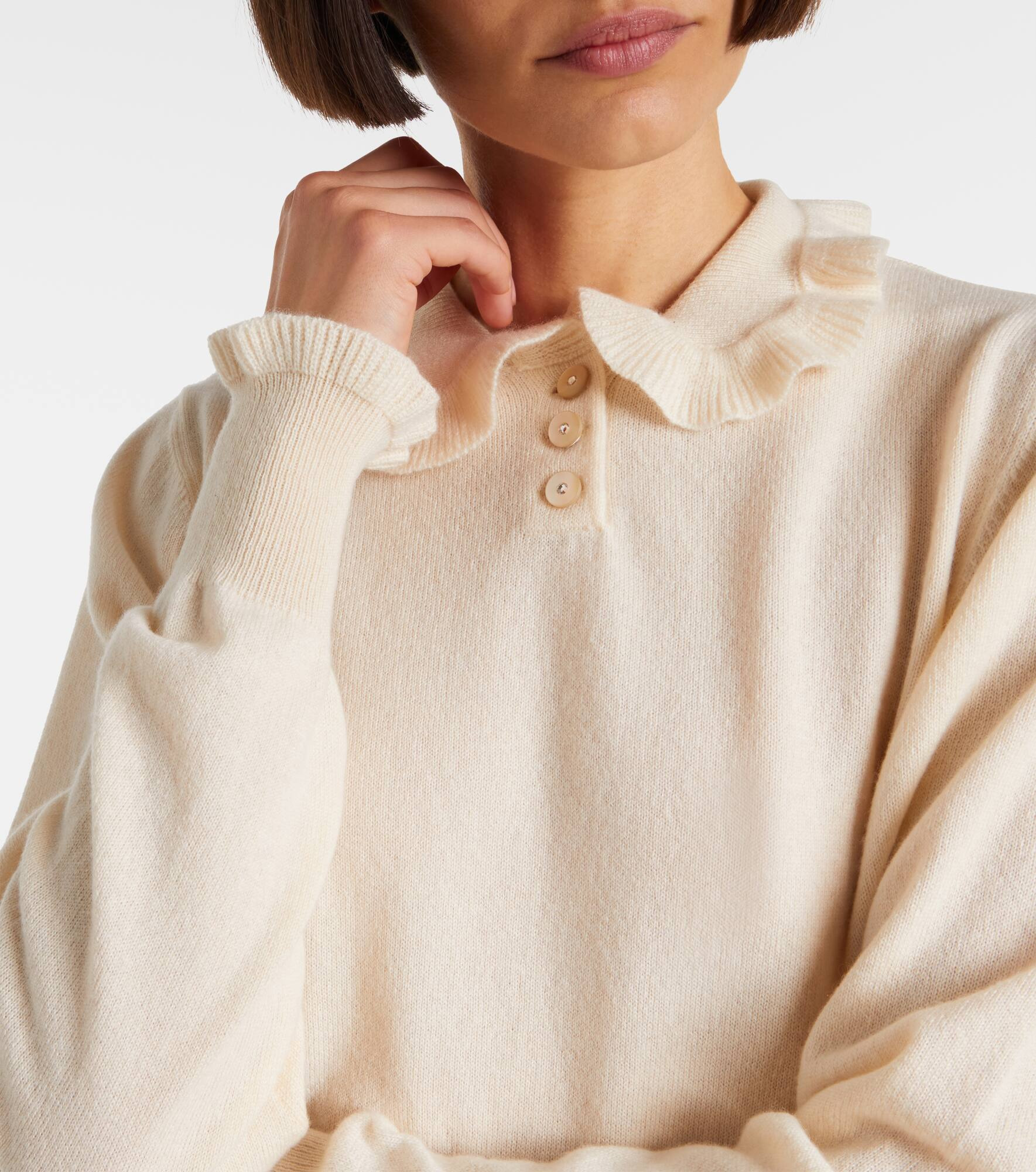 Cashmere polo sweater - 4