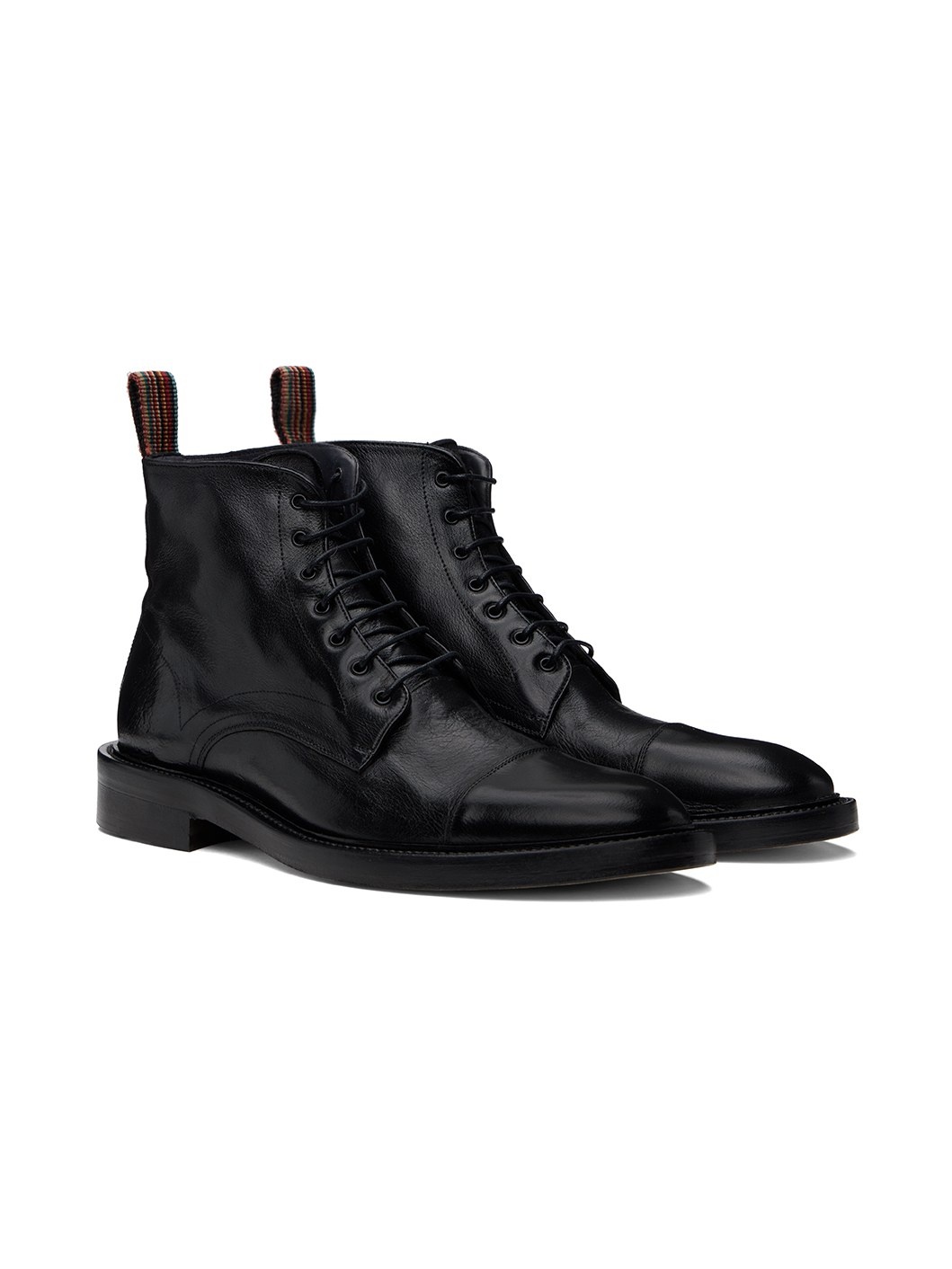 Black Leather Newland Boots - 4
