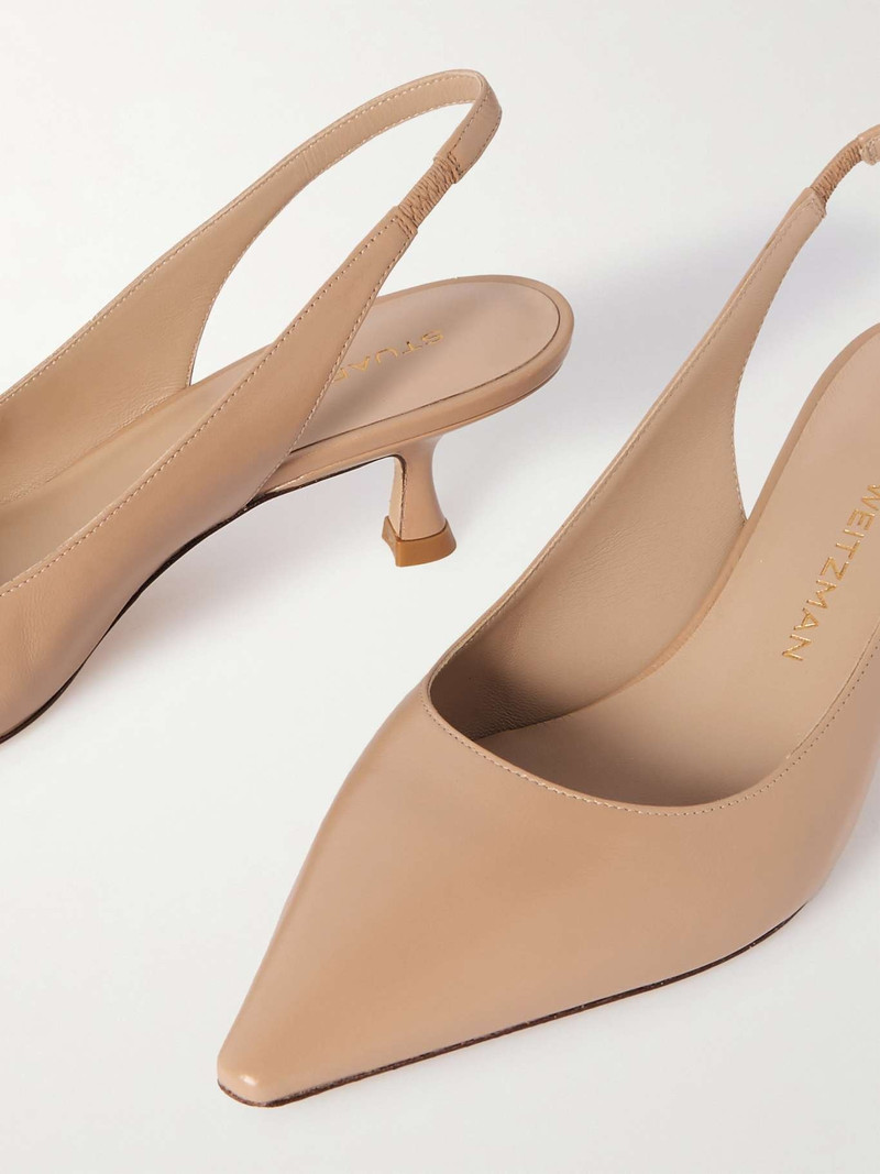 Naomi 가죽 slingback 펌프 4
