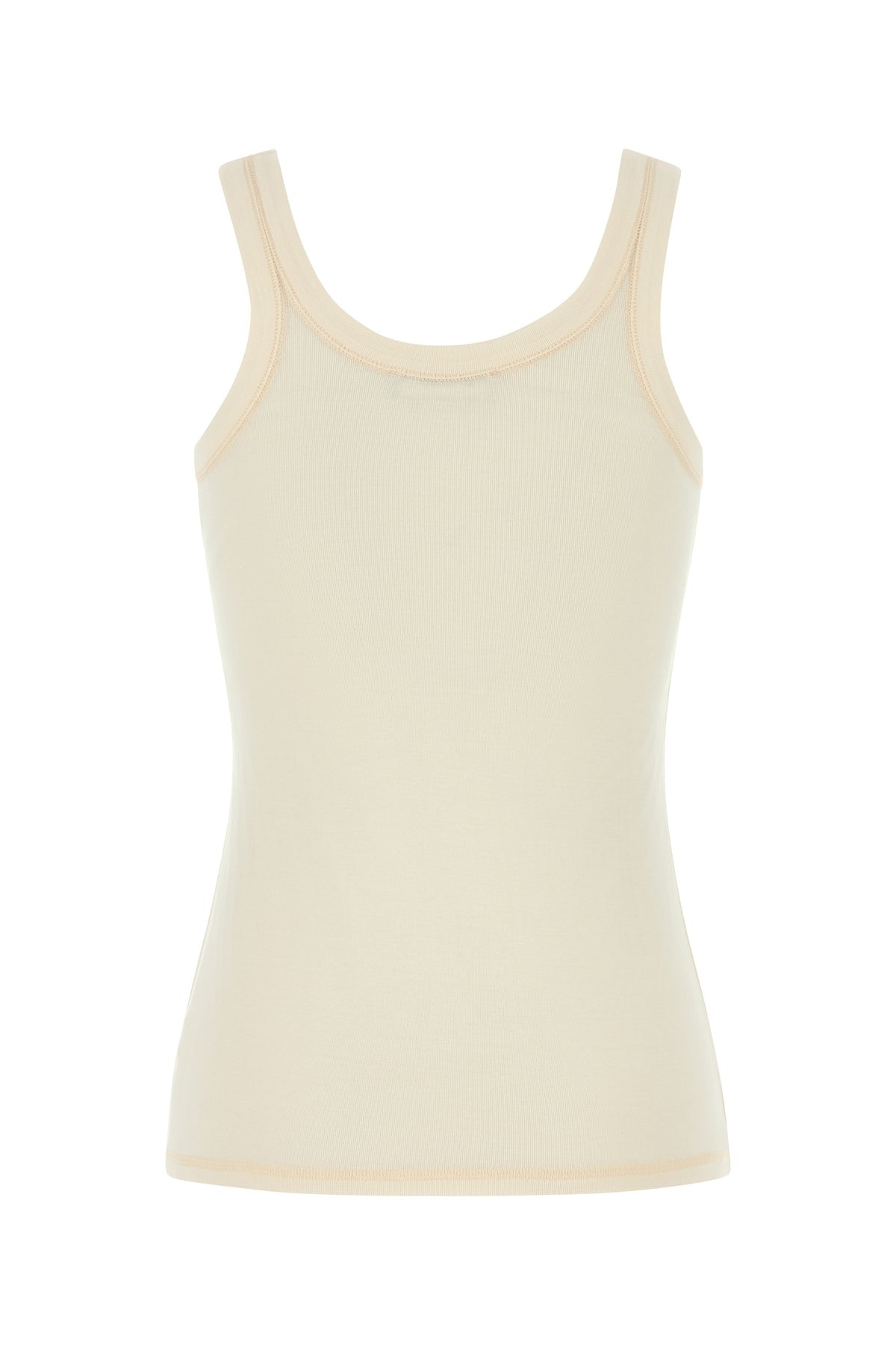 Cream cotton tank top - 2