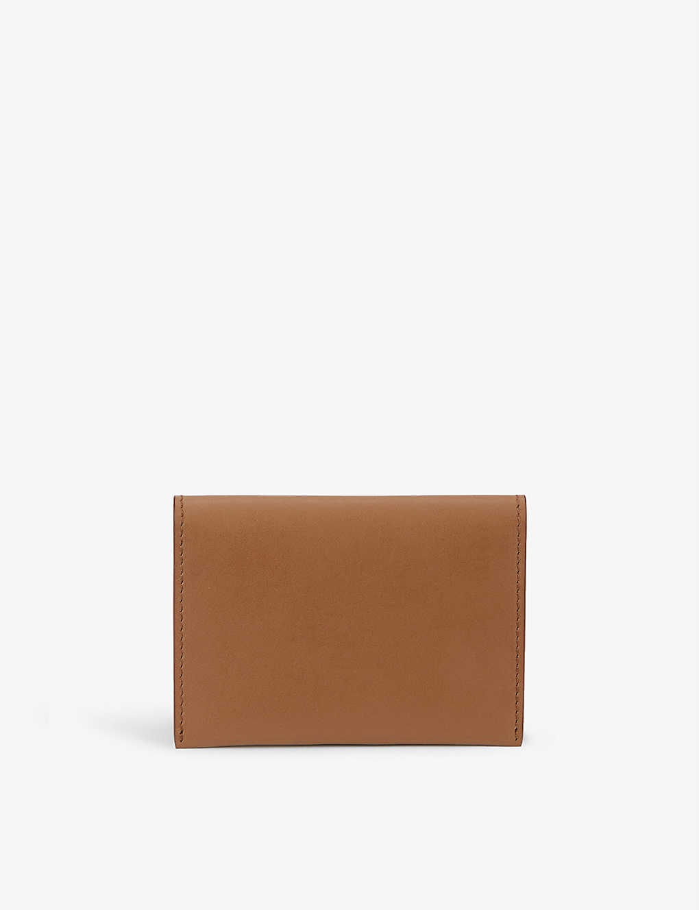 Brand-embossed leather card holder - 3