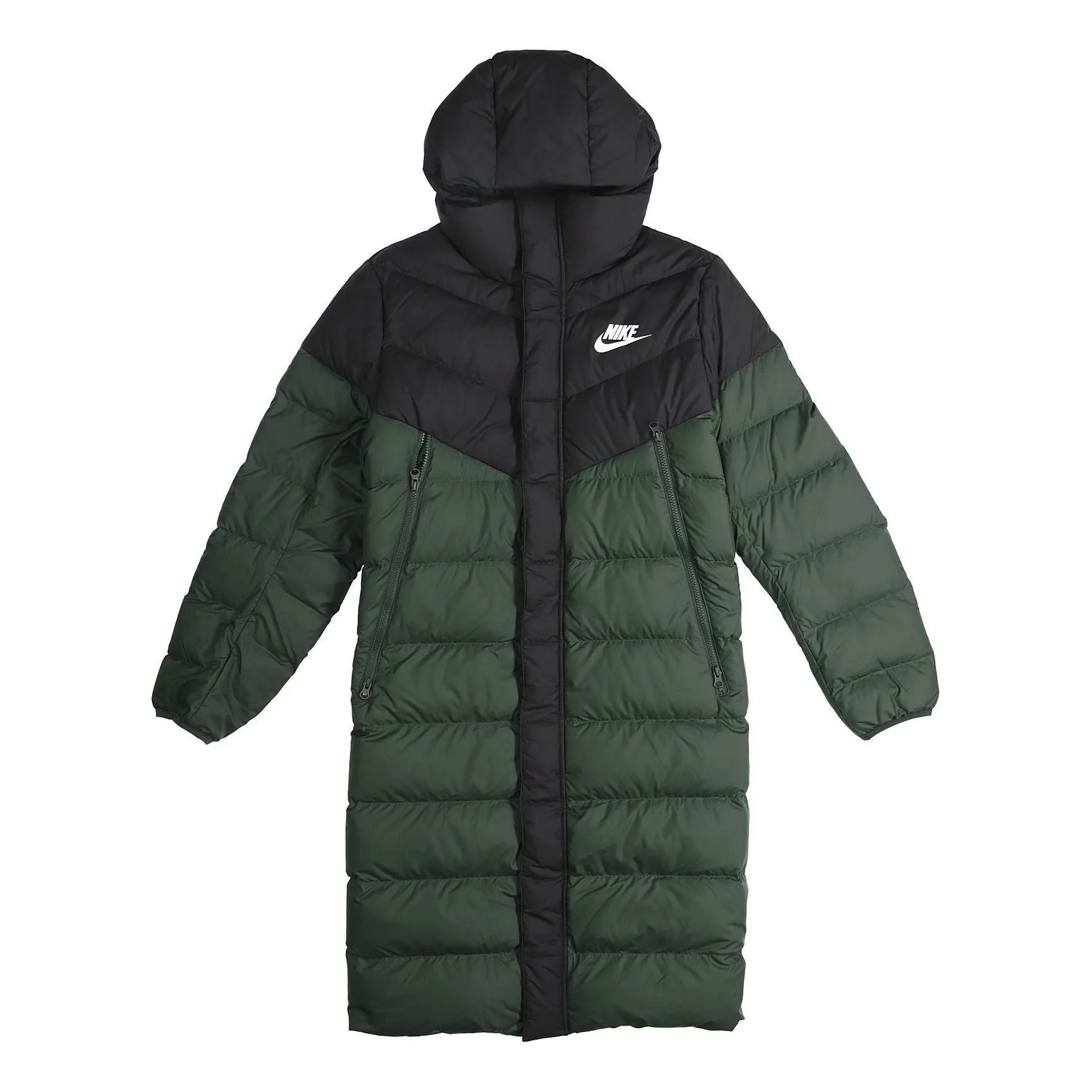Nike Sportswear Windrunner Down Fill Long hooded down Jacket Green AA8854-045 - 1