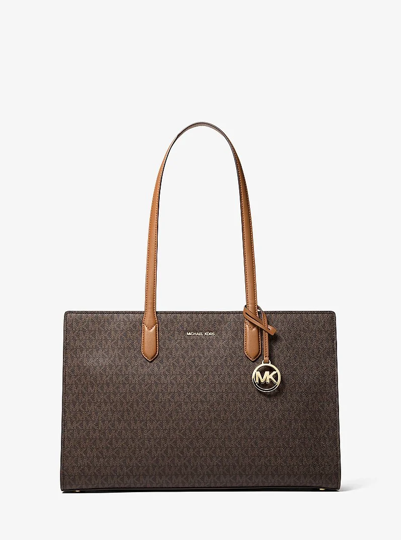 Scarlett Medium Signature Logo Tote Bag - 1