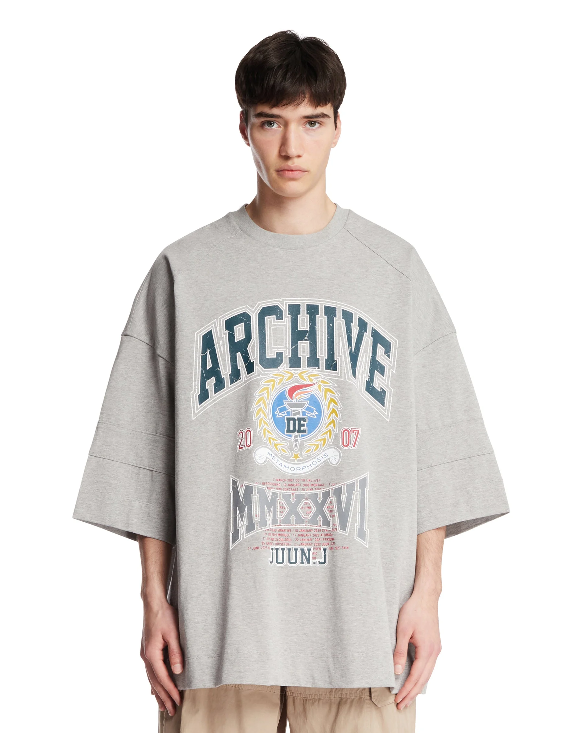 Gray Archive Printed T-Shirt - 1