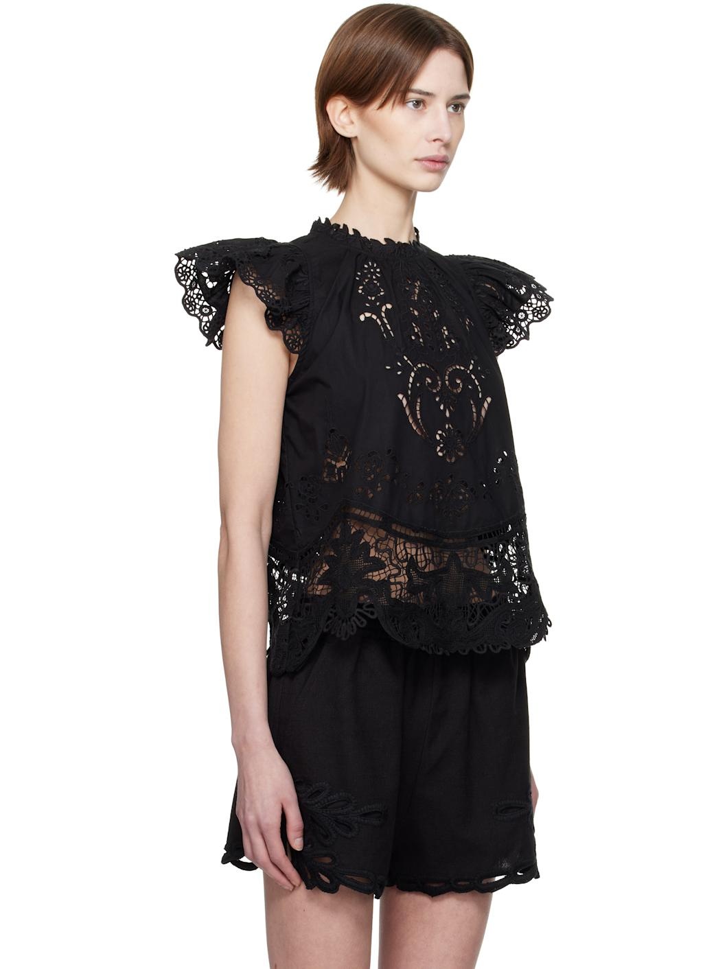 Black Gianna Blouse - 2