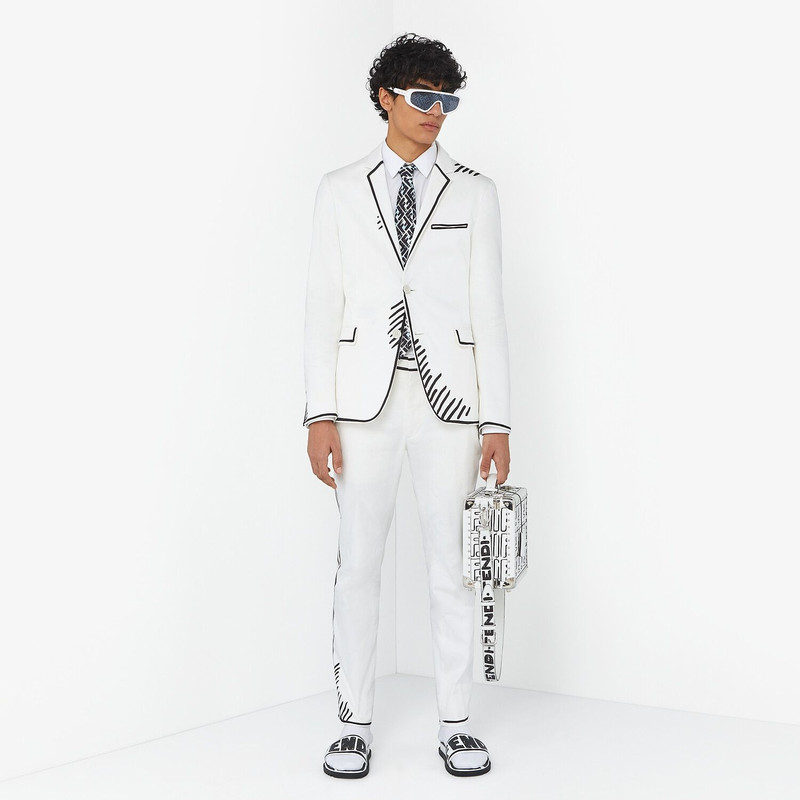 Fendi Roma Joshua Vides leather suitcase 6