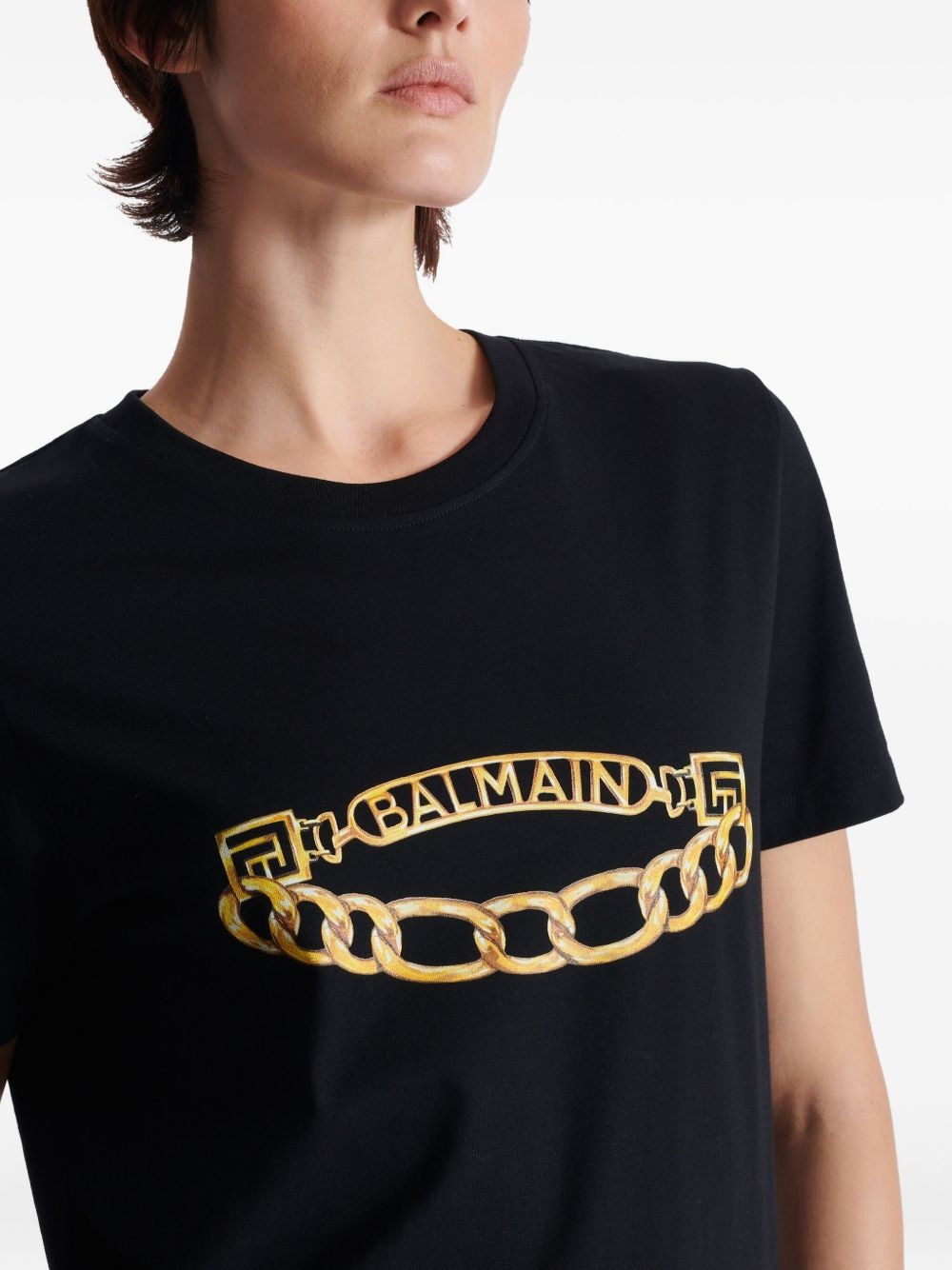 Balmain Chain-print T-shirt - 7