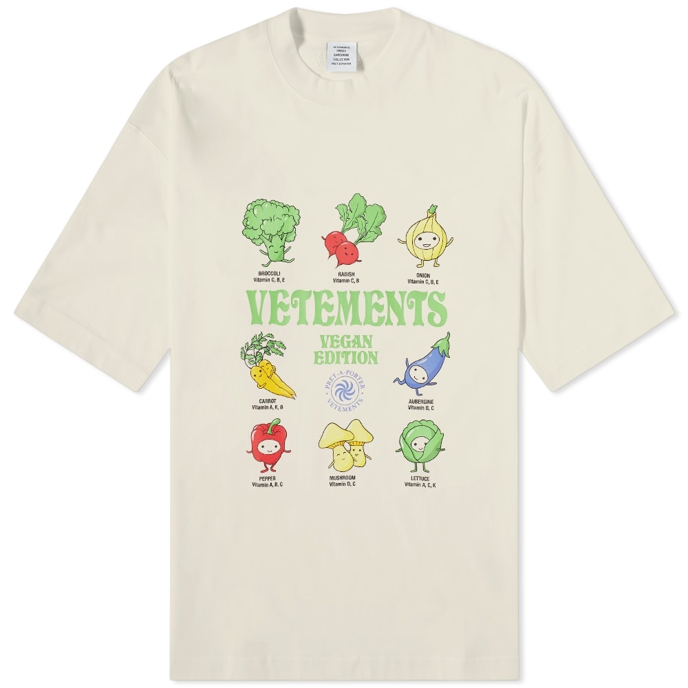 VETEMENTS Vegan Logo Oversized Tee - 1