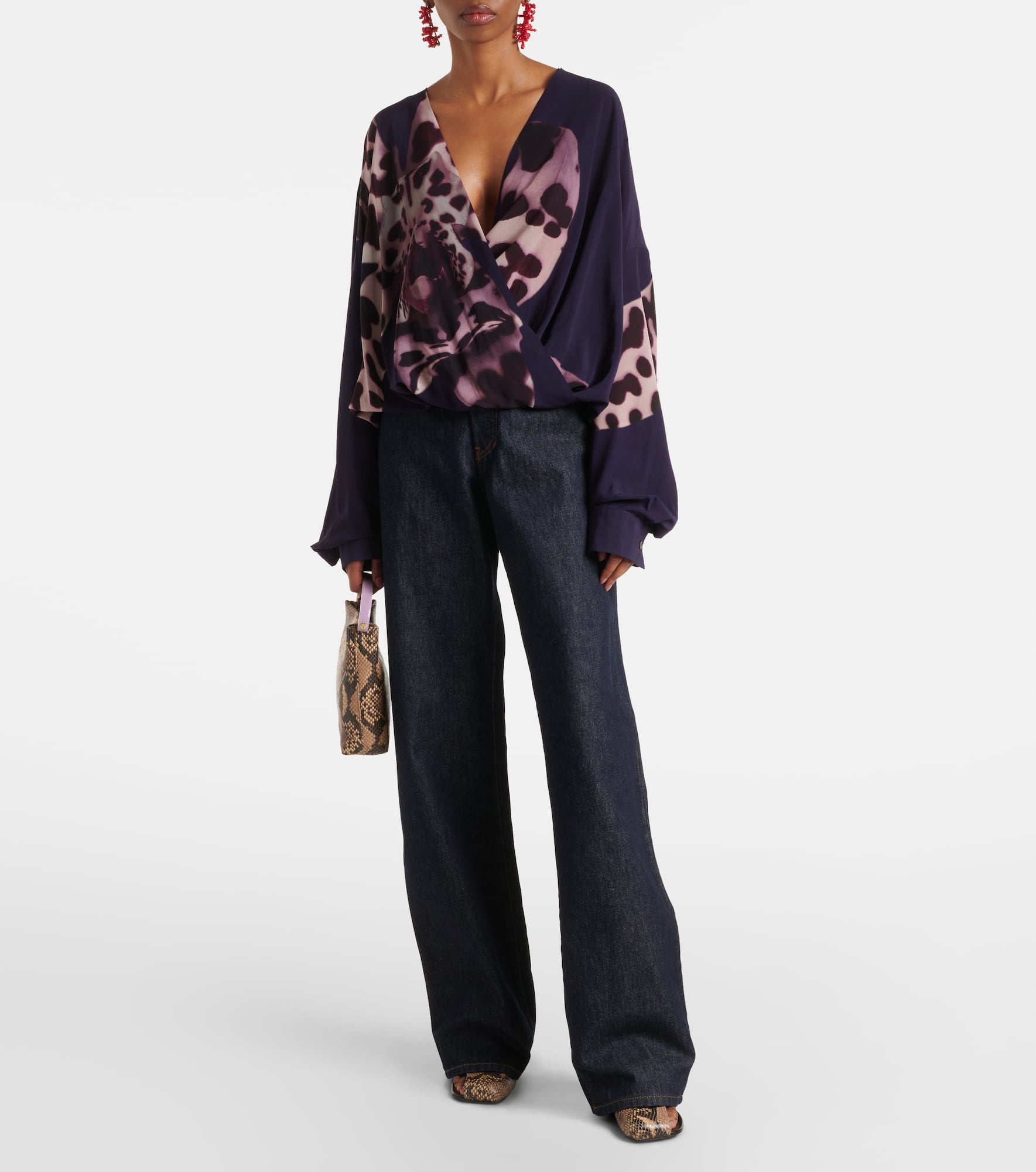 High-rise wide-leg jeans - 2