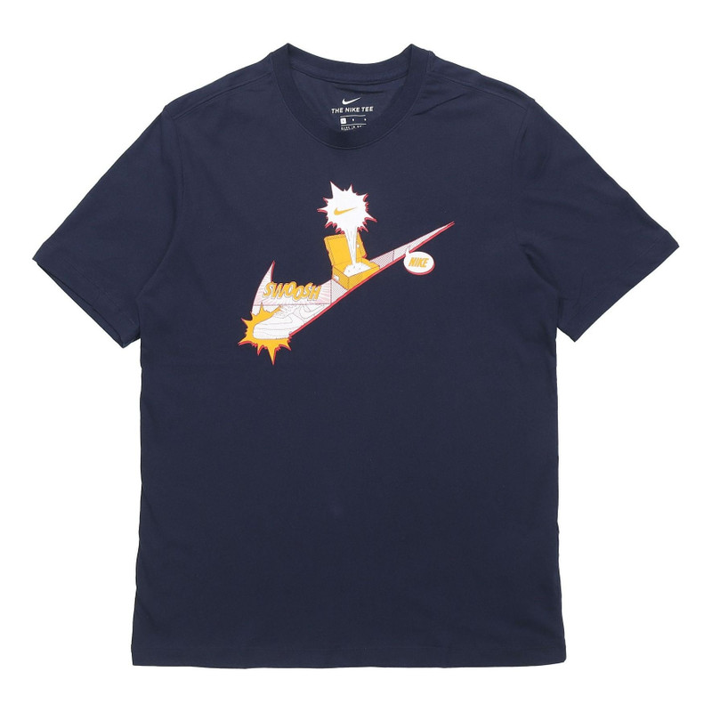 Nike AS M Nike Sportswear NSW Tee Shoe swoosh Short Sleeve Blue CT6524-451 - 1