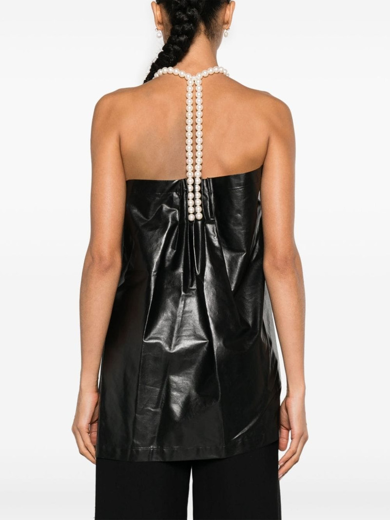 pearl-detail pleated blouse 4