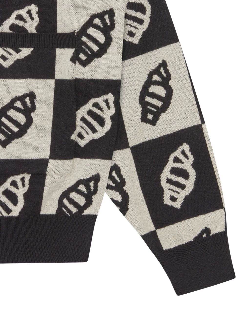 LEAF-MOTIF KNITTED CARDIGAN - 3
