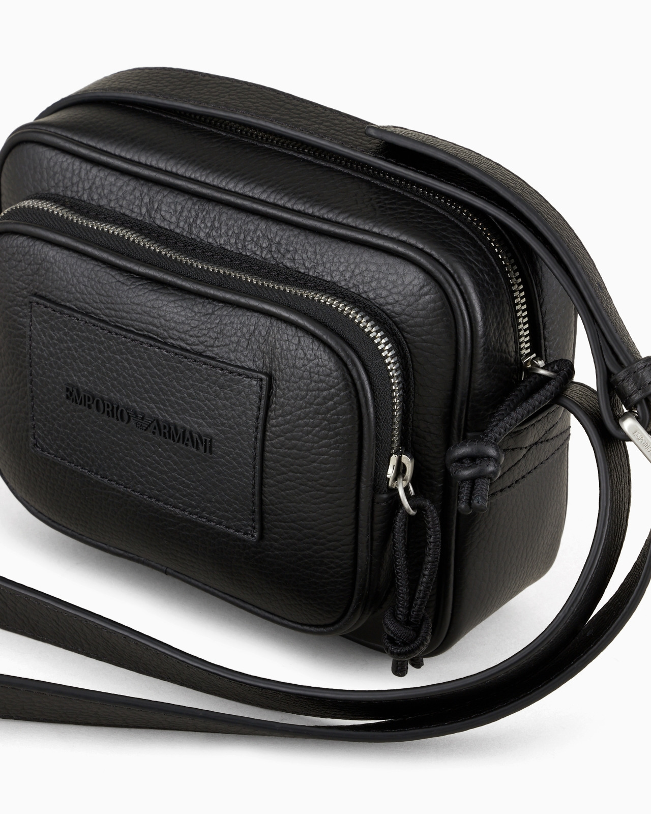 Tumbled-leather camera case with shoulder strap - 5