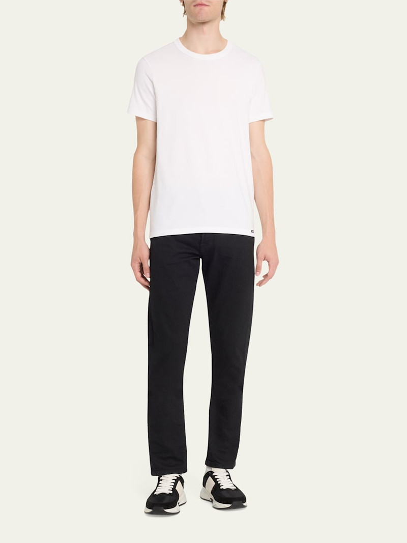 TOM FORD Men's Solid Stretch Jersey T-Shirt outlook