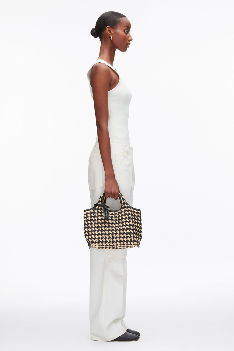 Crochet Raffia Mini Market Tote 5