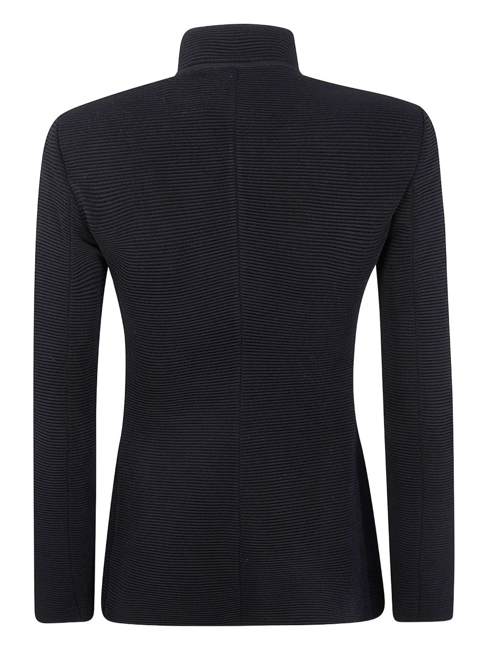 ribbed high-neck jacket - 2