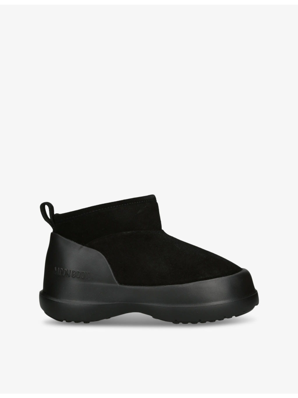 Luna brand-embossed suede ankle boots - 1
