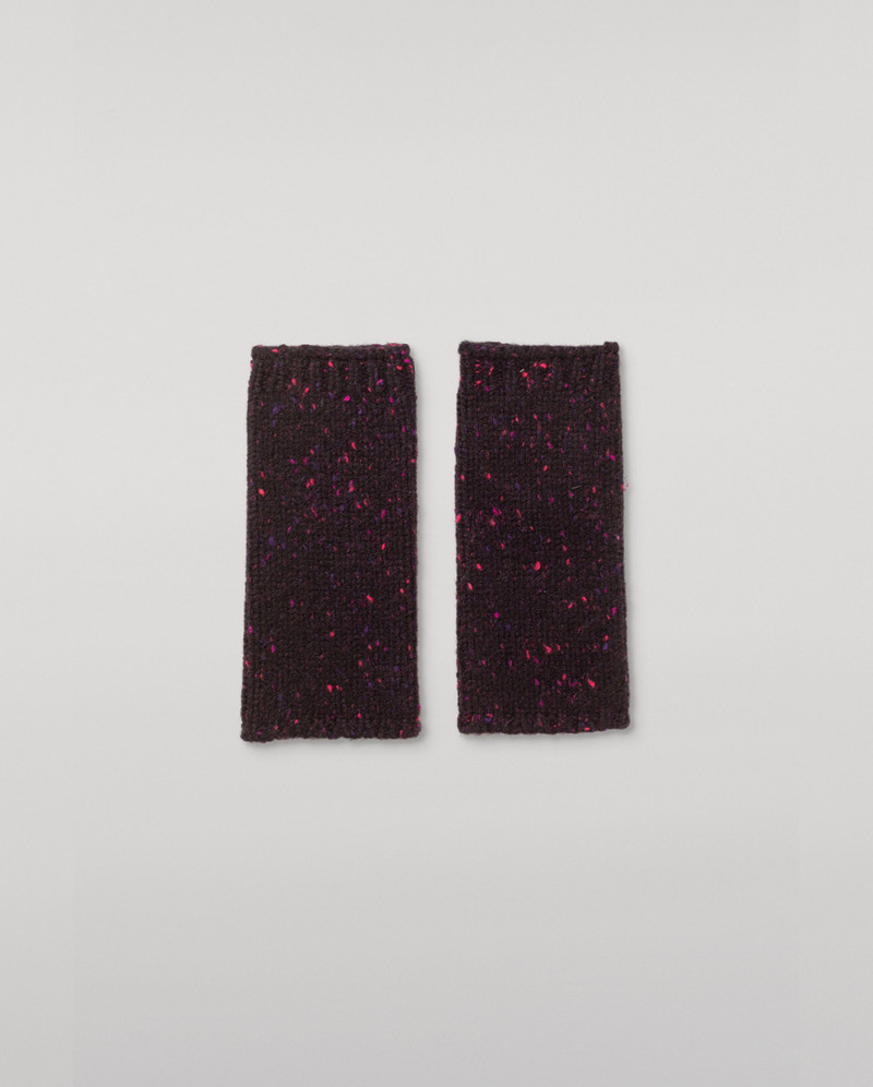 Tiree Purple Donegal Cashmere Wristwarmers 1