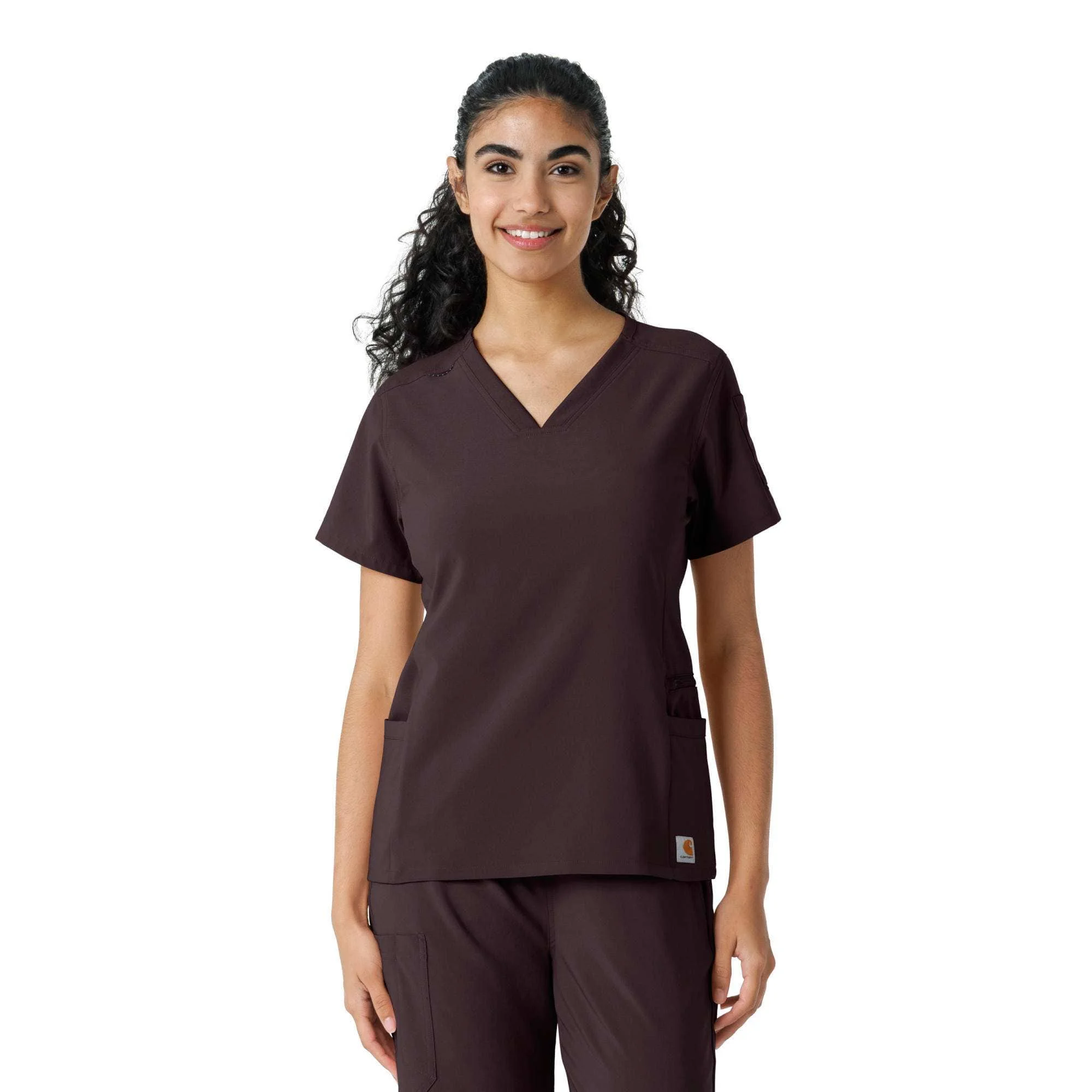 Women's Force Cross-Flex Knit Panel Scrub Top - 1