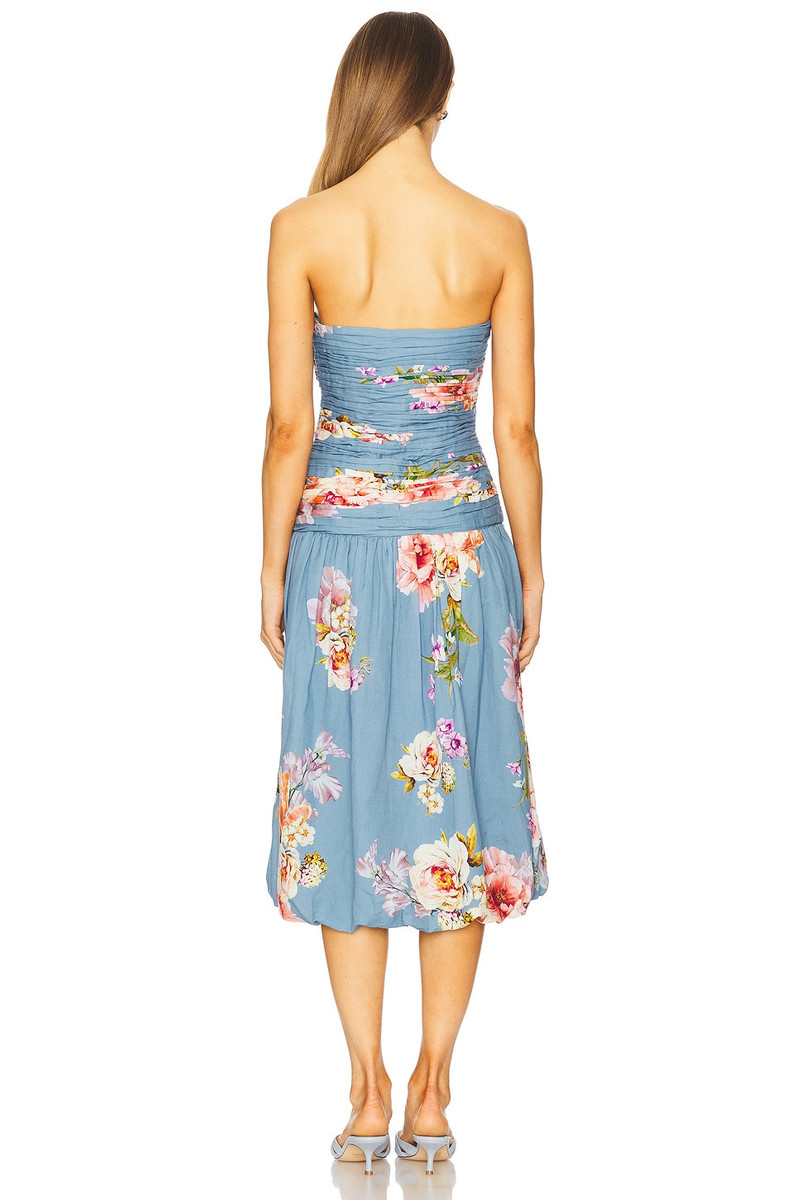 HEMANT & NANDITA Ruched Midi Dress outlook