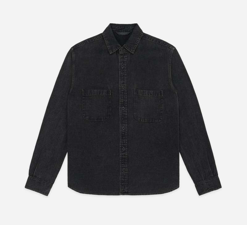 Mechanic Shirt - Stonewash Black Slub Tencel 1
