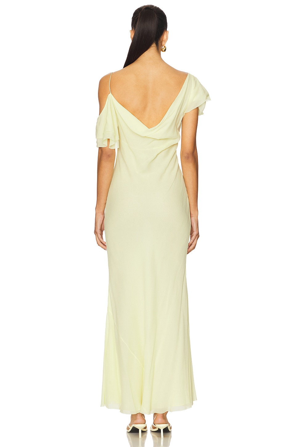 Georgette Frill Maxi Dress - 4