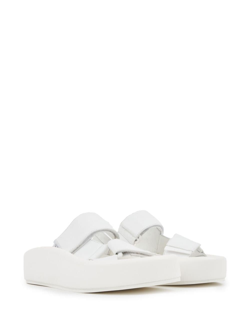 Webbing leather sandals - 2