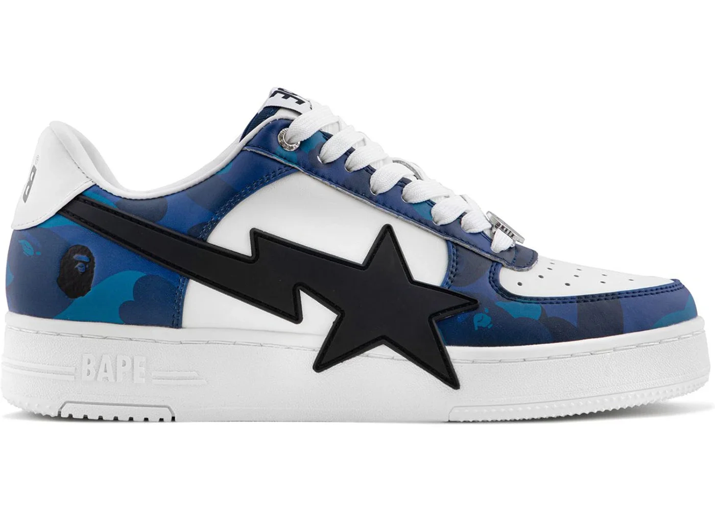 A Bathing Ape Bape Sta Low OS #1 Color Camo Blue White - 1