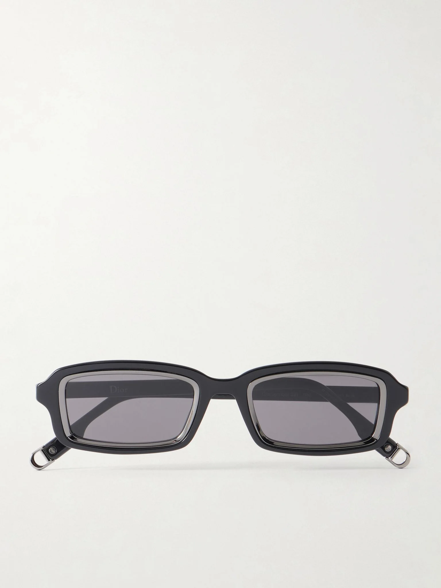 DiorSymbol S2I Square-Frame Acetate Sunglasses Black - 1