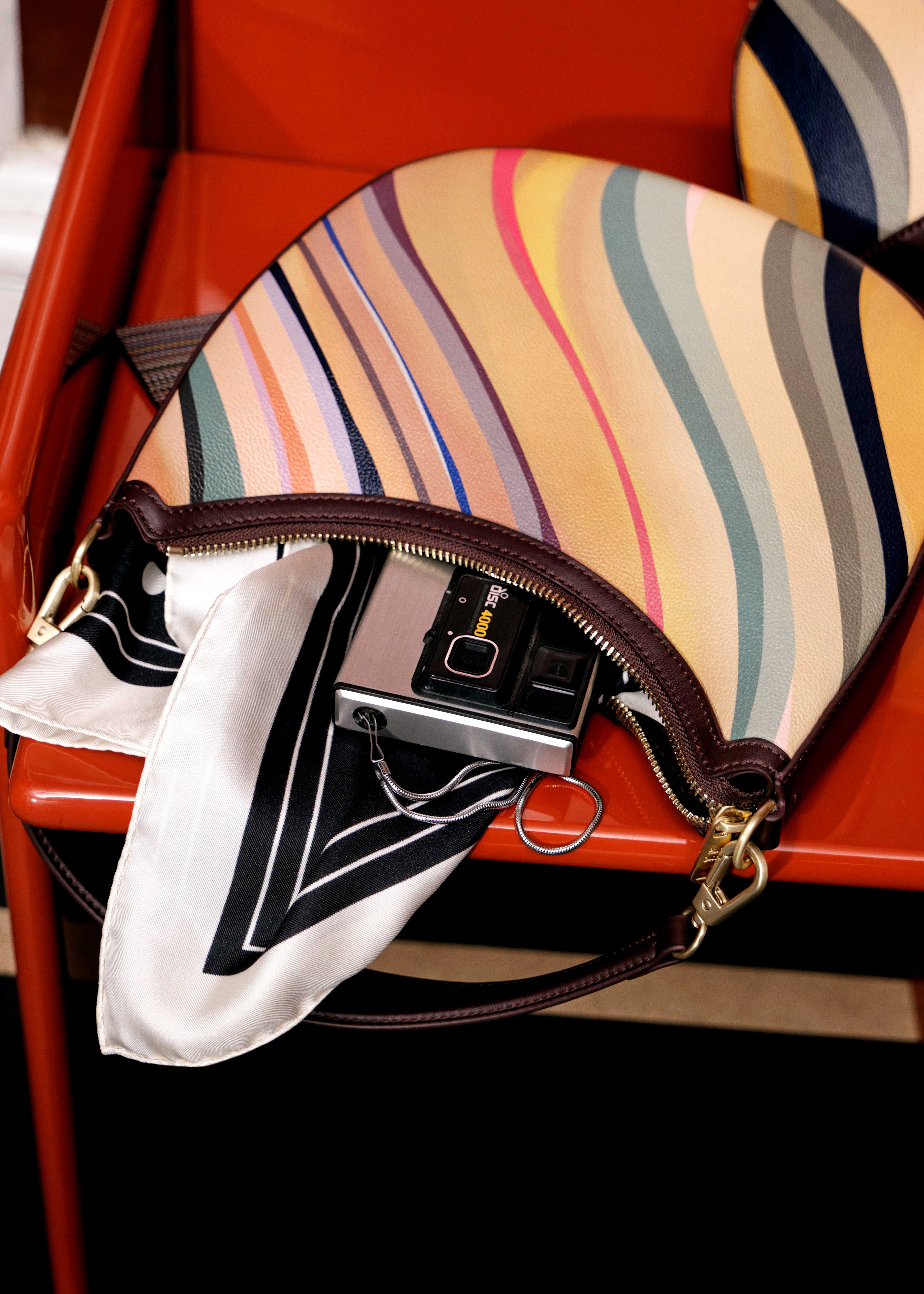 Women's 'Dusky Swirl' Leather Mini Hobo Bag - 9