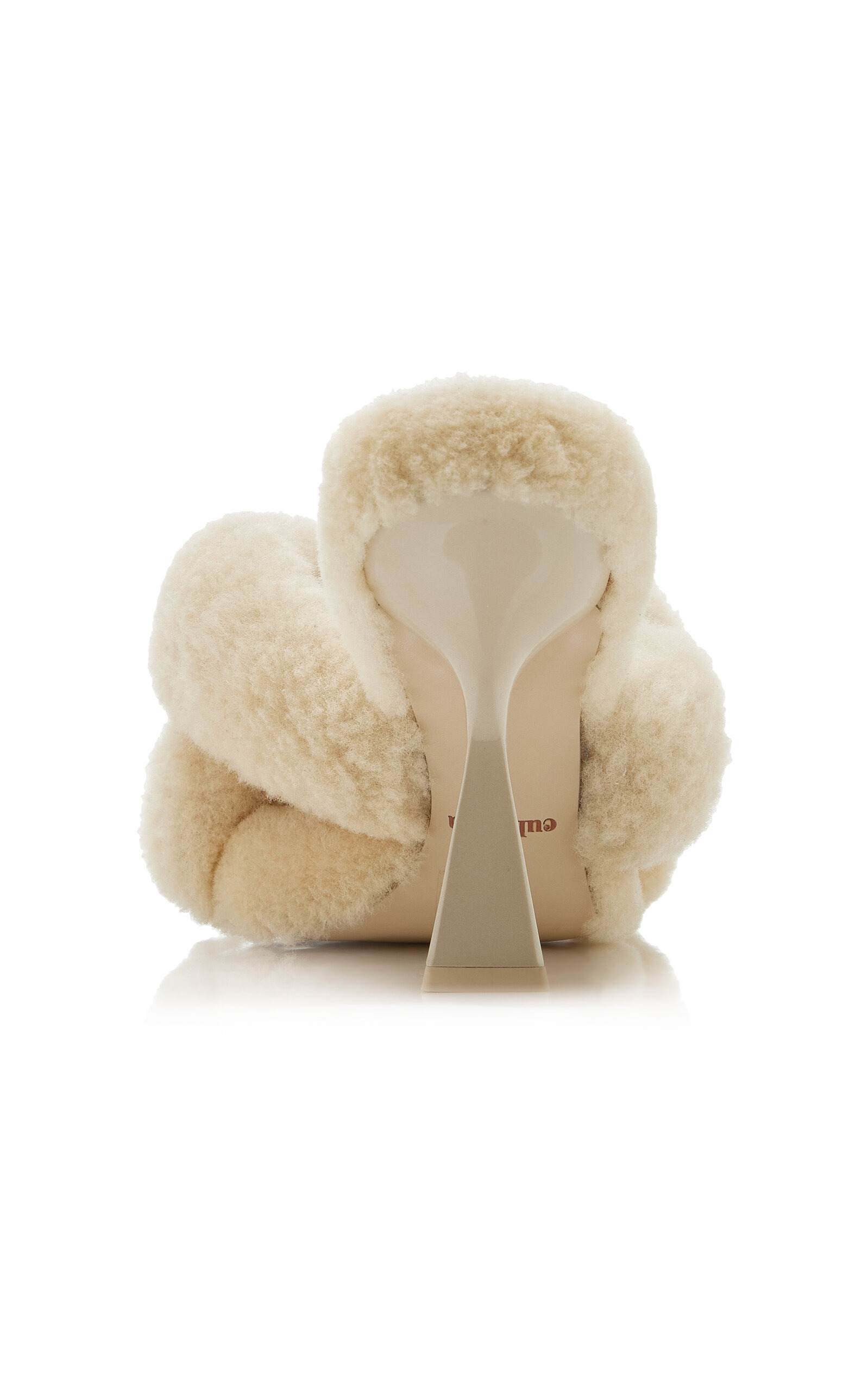 Zabelle Shearling Sandals ivory - 5