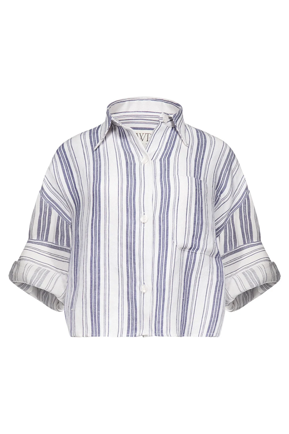 Next Ex Top - Ivory Navy Stripe - 1